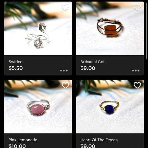 Etsy shop that sells handmade rings! - Picture 2 of 2